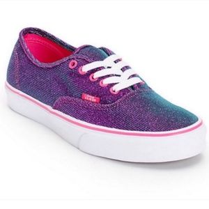 Shimmery Magenta & Teal Vans